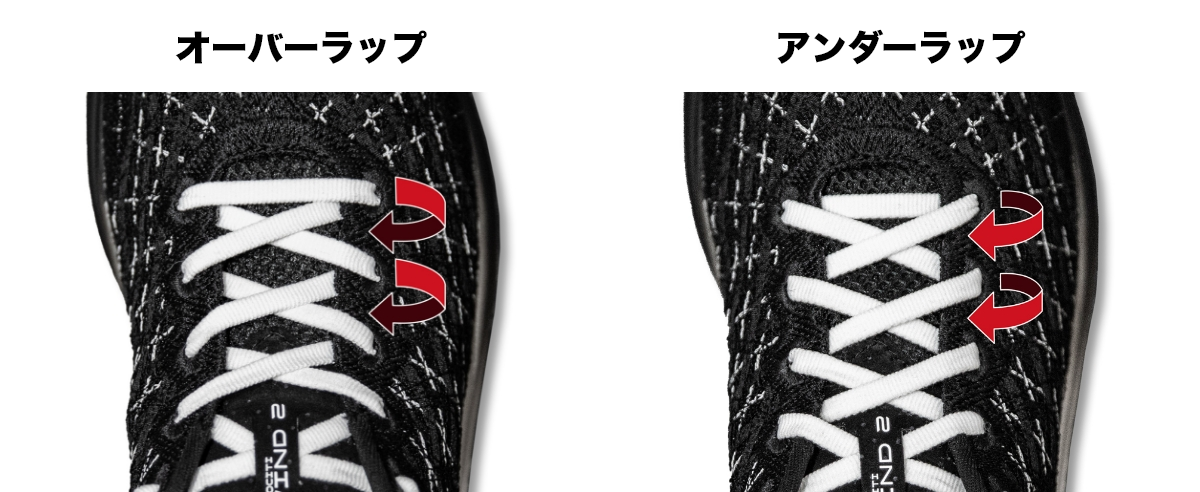 ランニングシューズの結び方